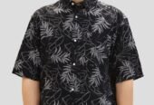 Ανδρικό Μαύρο Leaf Shirt SELECTED SELECTED HOMME