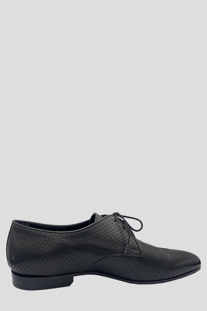 Ανδρικό Μαύρο Leather Derby Shoes SAINT LAURENT