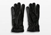 Ανδρικό Μαύρο Leather Gloves SELECTED SELECTED HOMME