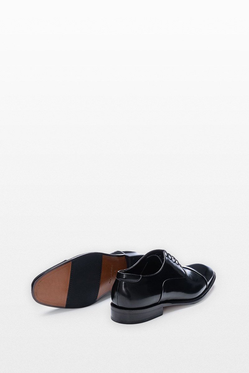 Ανδρικό Μαύρο Leather Lace Up PHILIPPE LANG