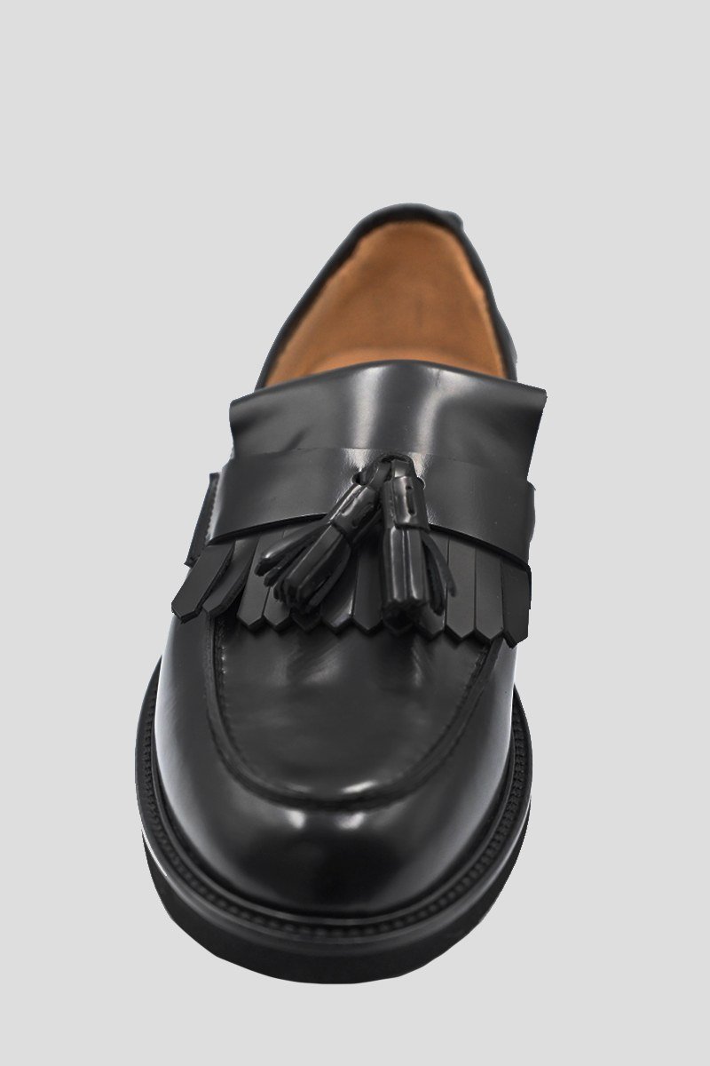 Ανδρικό Μαύρο Leather Loafers In PHILIPPE LANG