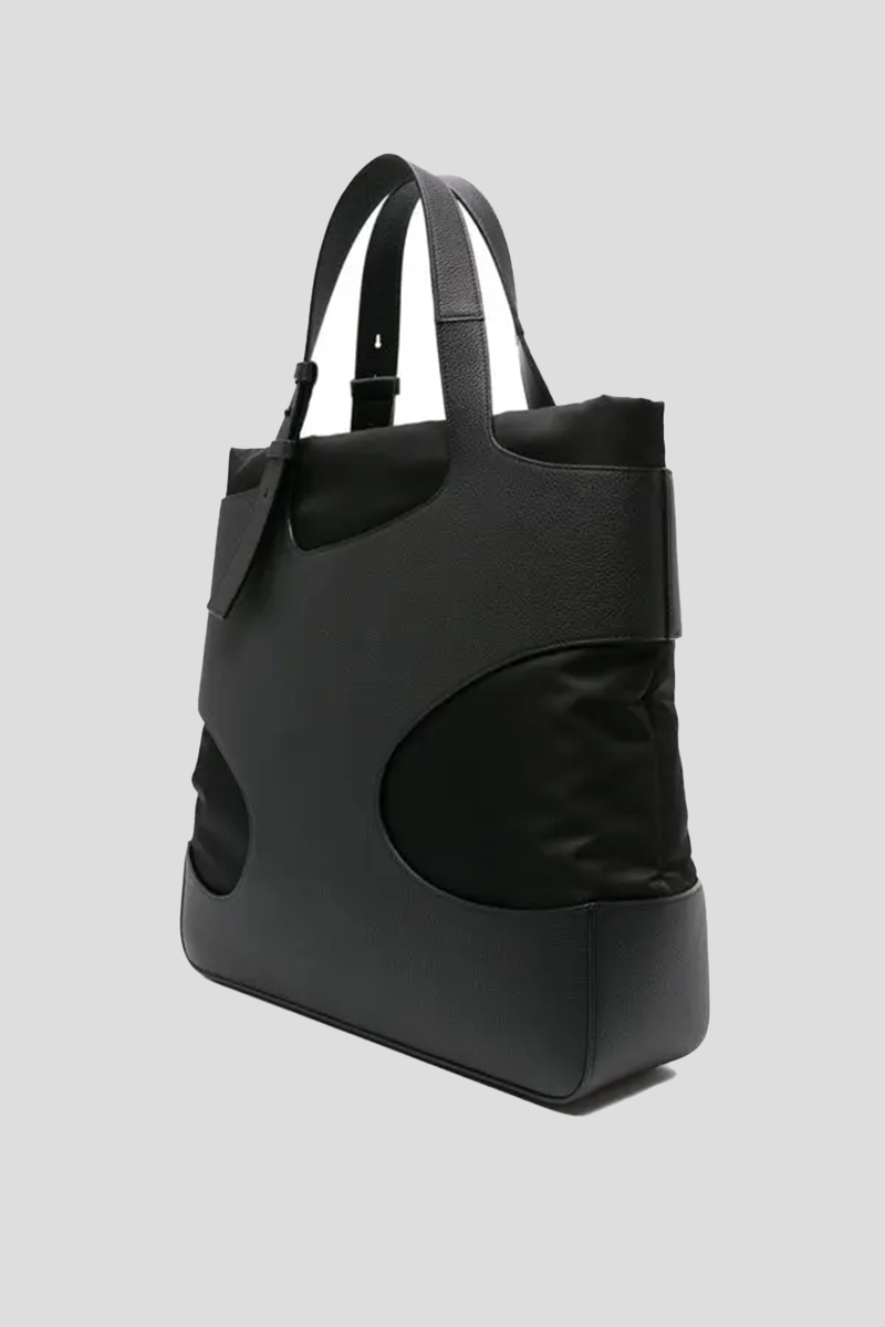 Ανδρικό Μαύρο Leather Padded Bag SALVATORE FERRAGAMO