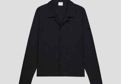 Ανδρικό-Μαύρο-Light-Long-Sleeved-Cotton-Shirt-COURREGES