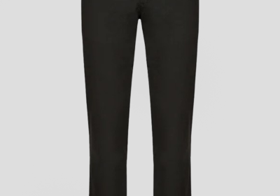 Ανδρικό-Μαύρο-Linen-Black-Straight-Fit-Trousers-SELECTED-HOMME