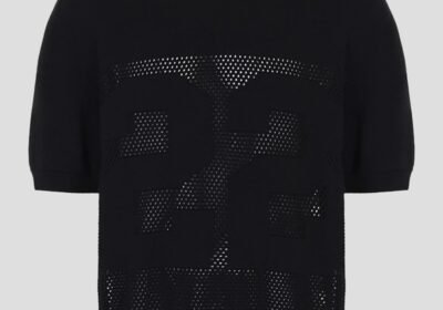 Ανδρικό-Μαύρο-Logo-Embossed-Fine-Knit-Jumper-AMIRI