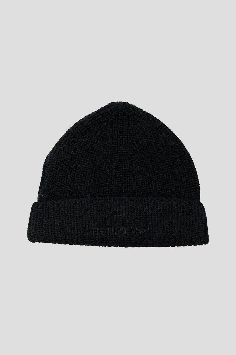 Ανδρικό Μαύρο Logo Embroidered Beanie NEIL BARRETT