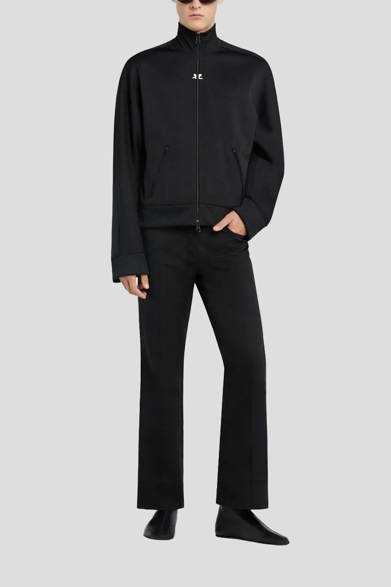 Ανδρικό Μαύρο Logo Embroidered Track COURRÈGES