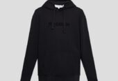 Ανδρικό Μαύρο Logo Embroidery Hoodie JWANDERSON