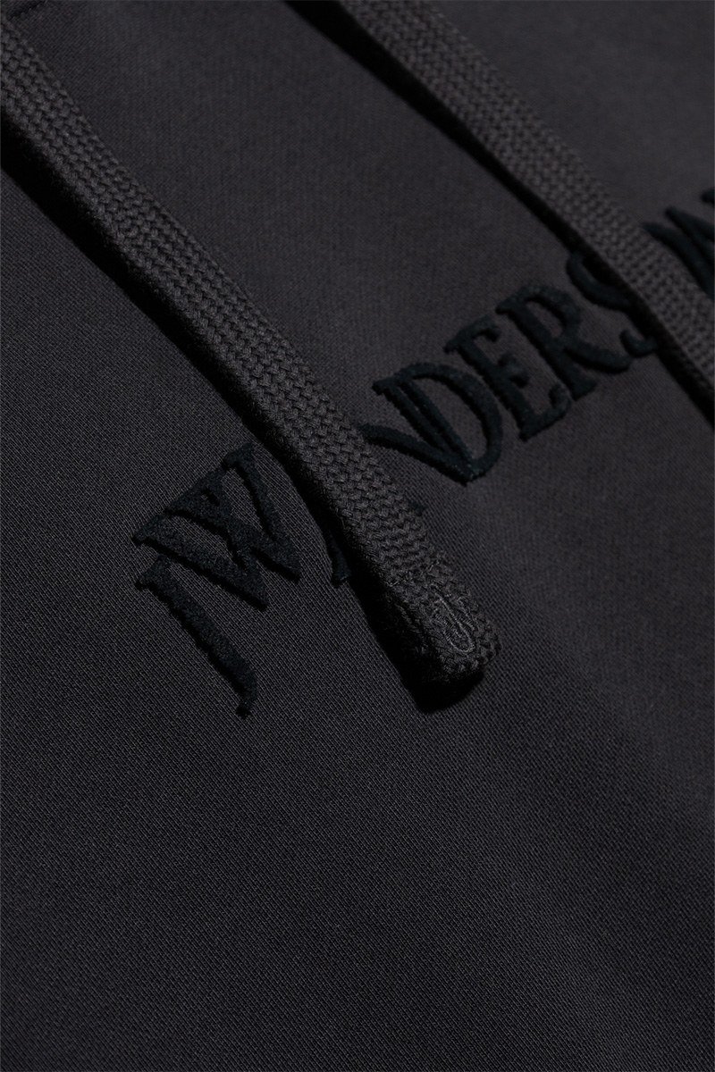 Ανδρικό Μαύρο Logo Embroidery Hoodie JWANDERSON