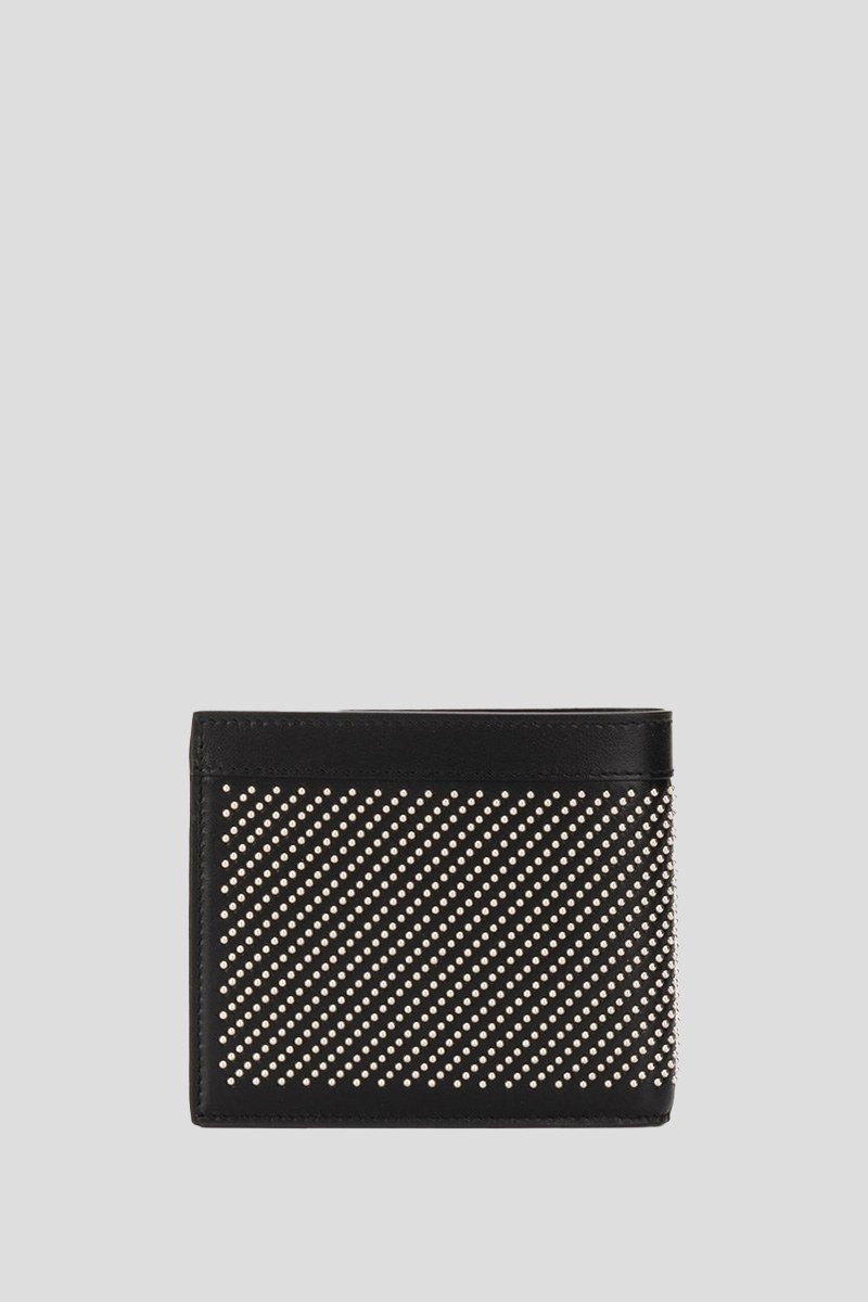 Ανδρικό Μαύρο Logo Leather Bifold SAINT LAURENT