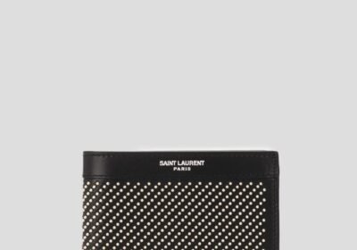 Ανδρικό-Μαύρο-Logo-Leather-Bifold-Wallet-SAINT-LAURENT