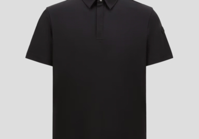 Ανδρικό-Μαύρο-Logo-Patch-Polo-Shirt-MONCLER
