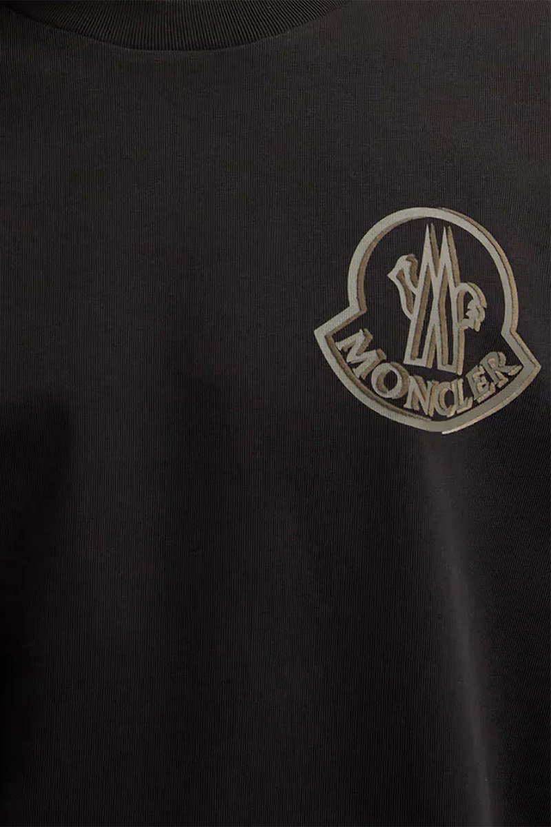 Ανδρικό Μαύρο Logo Patch T MONCLER
