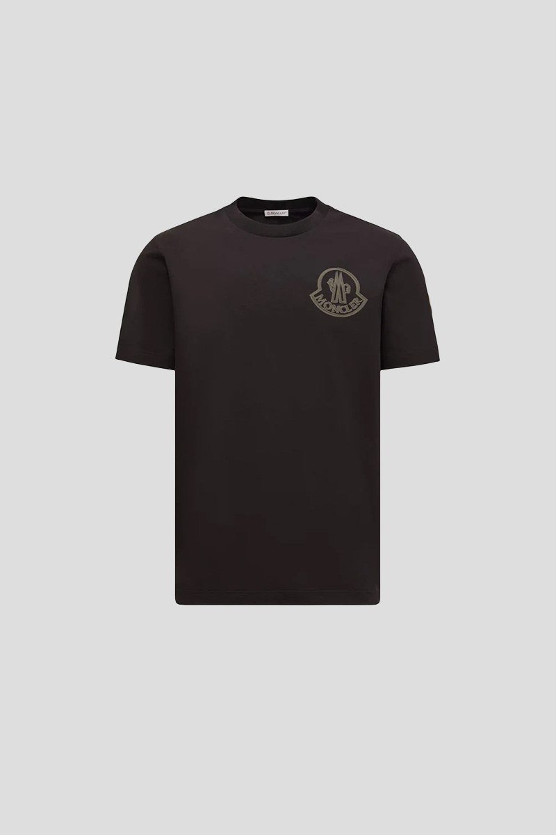 Ανδρικό-Μαύρο-Logo-Patch-T-Shirt-MONCLER