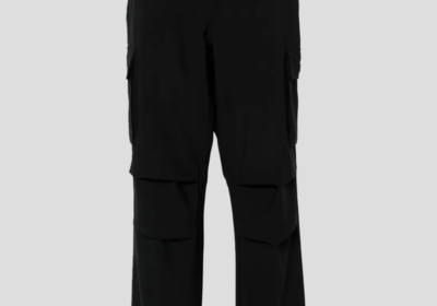 Ανδρικό-Μαύρο-Logo-Patch-Wide-Leg-Trousers-COPERNI