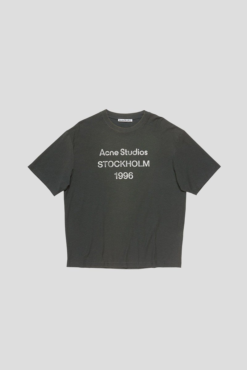 Ανδρικό-Μαύρο-Logo-Stockholm-1996-Print-T-Shirt-ACNE-STUDIOS