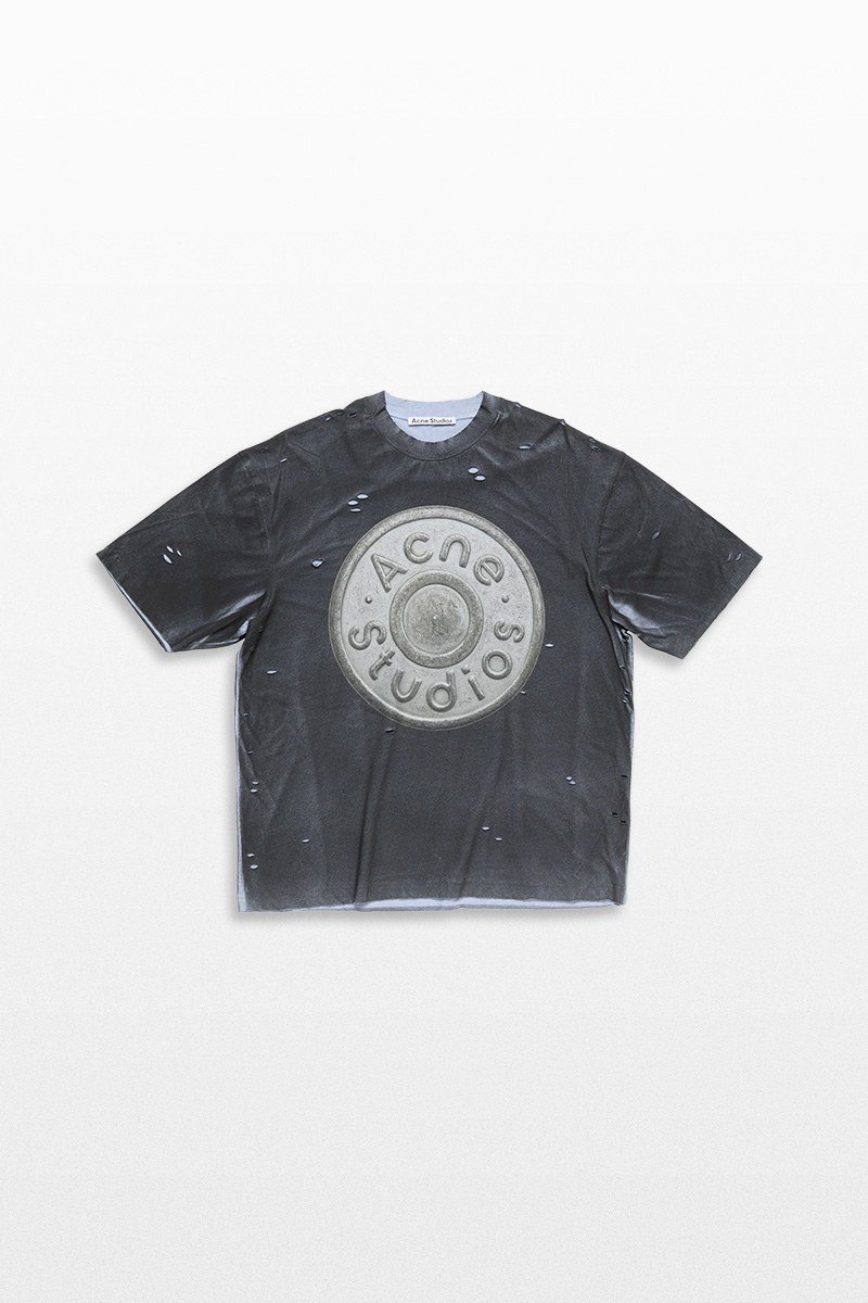 Ανδρικό-Μαύρο-Logo-T-Shirt-ACNE-STUDIOS