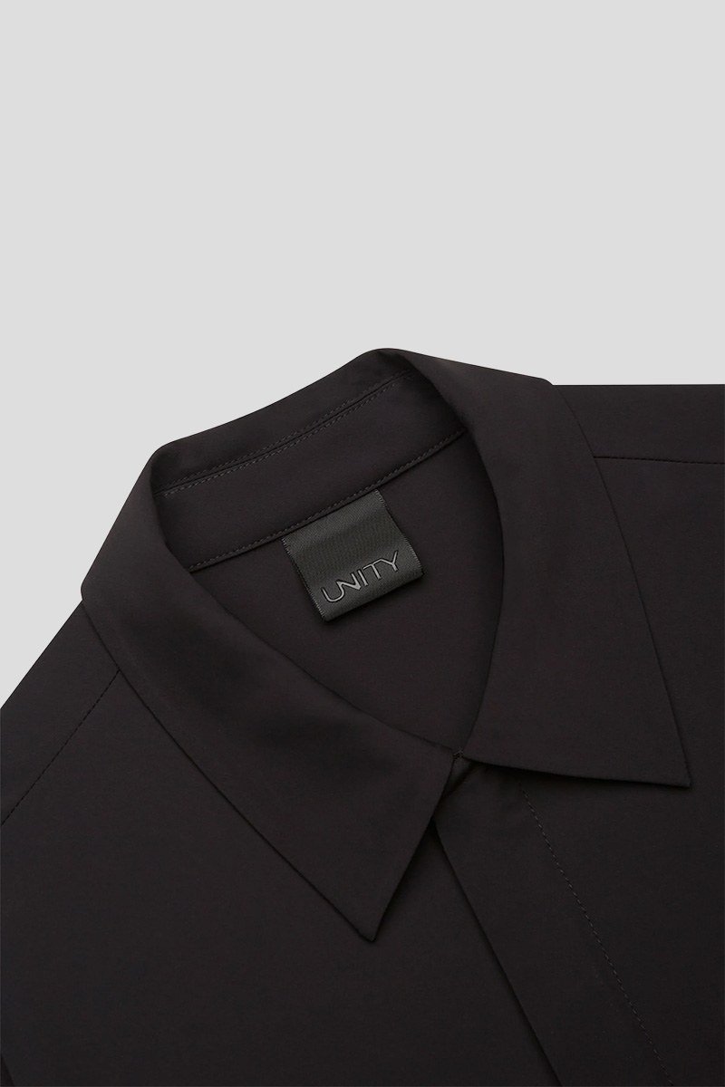 Ανδρικό Μαύρο Long Sleeved Polo UNITY