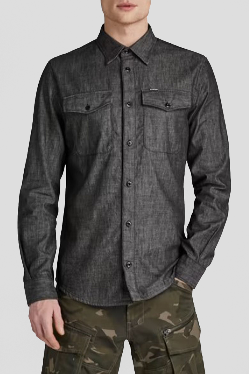 Ανδρικό Μαύρο Marine Slim Shirt/Black G-STAR