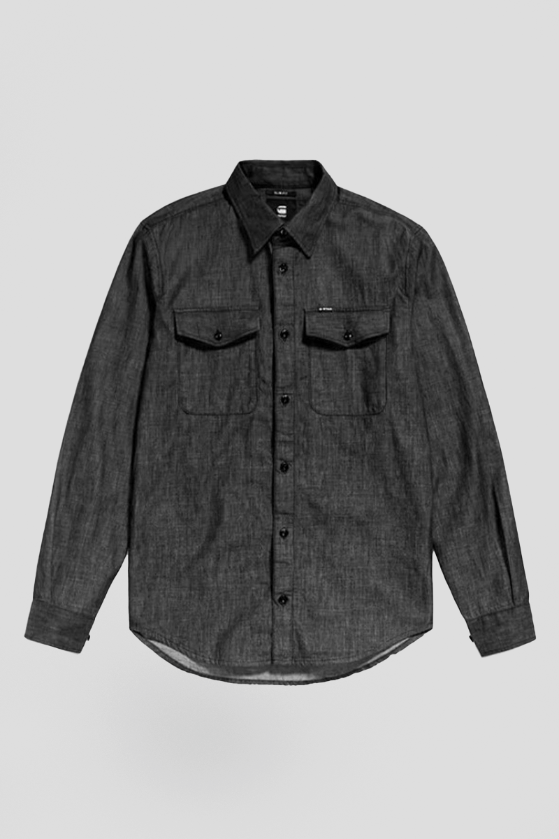 Ανδρικό-Μαύρο-Marine-Slim-ShirtBlack-G-STAR