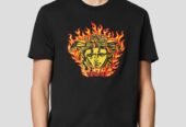 Ανδρικό Μαύρο Medusa Flame T VERSACE