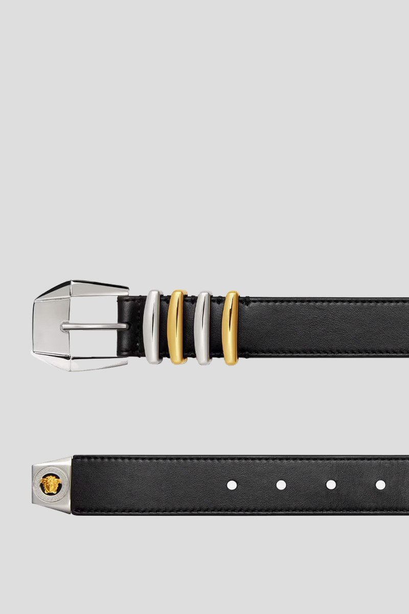 Ανδρικό Μαύρο Medusa Heritage Leather VERSACE