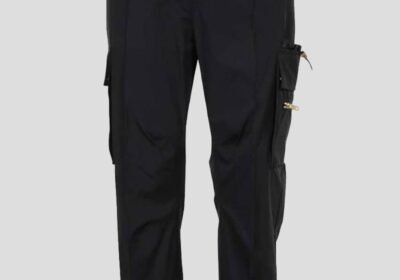Ανδρικό-Μαύρο-Medusa-La-Greca-Cargo-Trousers-VERSACE