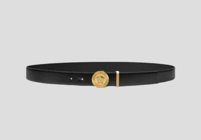 Ανδρικό-Μαύρο-Medusa-Logo-Leather-Belt-VERSACE