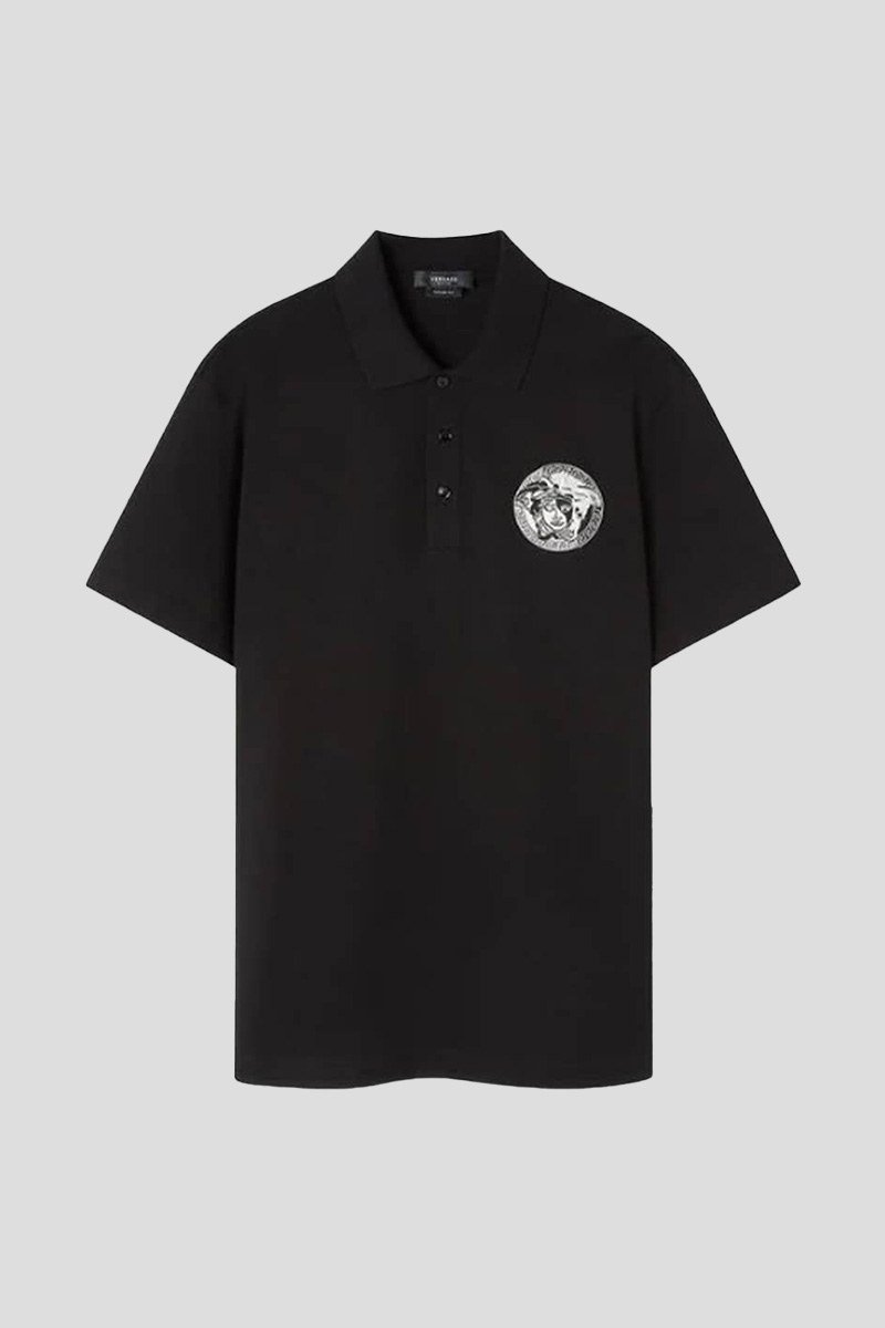 Ανδρικό Μαύρο Medusa Polo Shirt VERSACE