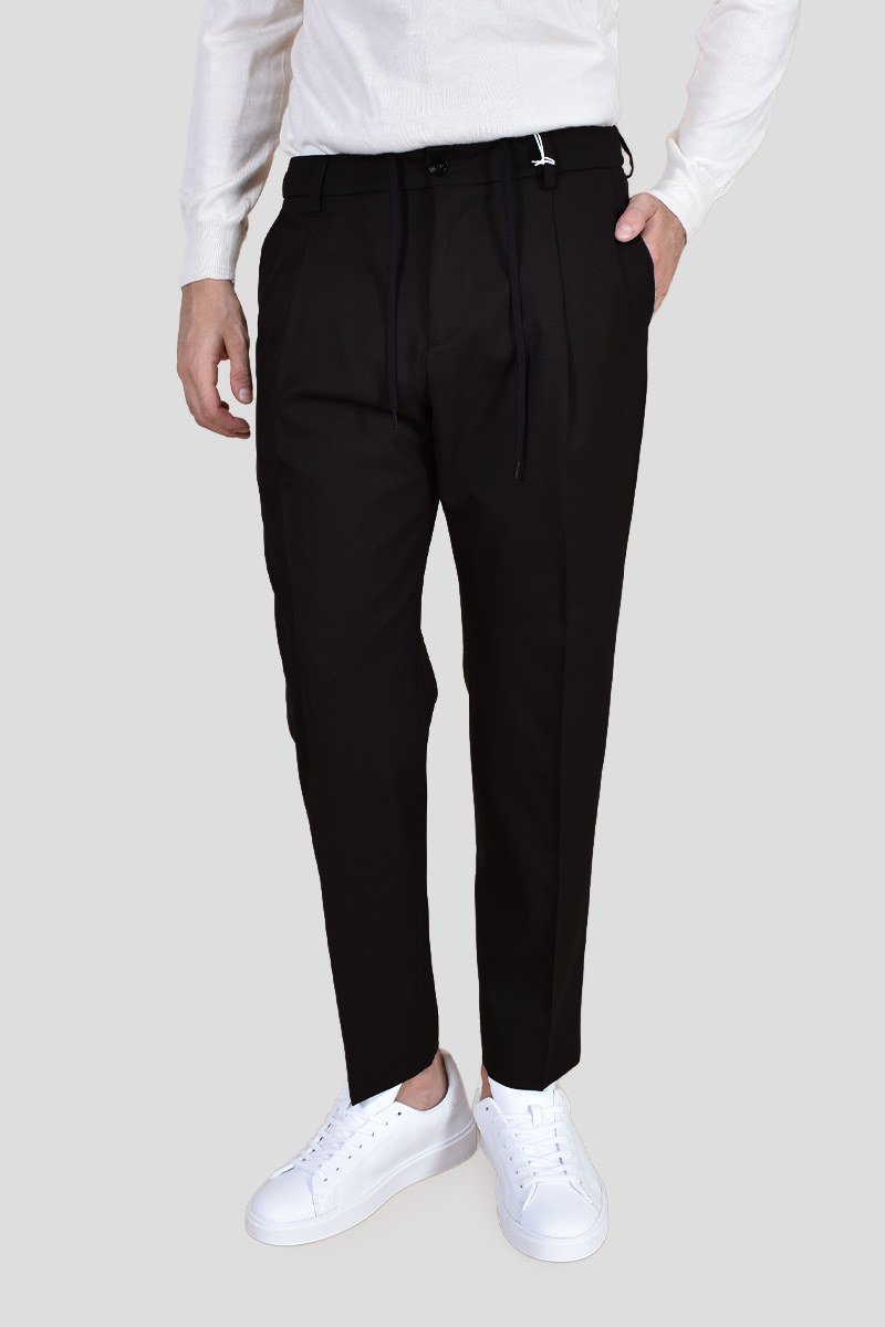Ανδρικό-Μαύρο-Mens-Black-Trousers-BE-ABLE
