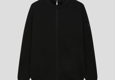 Ανδρικό-Μαύρο-Mens-Knitted-Sweater-with-Double-Zip-UNITY