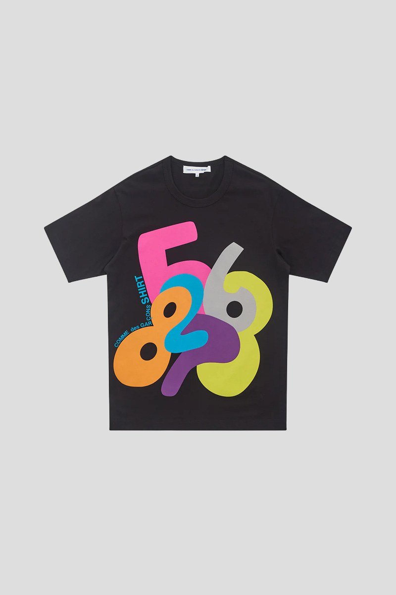 Ανδρικό-Μαύρο-Mens-Printed-T-Shirt-COMME-DES-GARCONS-SHIRT