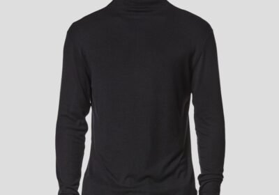 Ανδρικό-Μαύρο-Mens-Roll-Neck-Blouse-THOM-KROM
