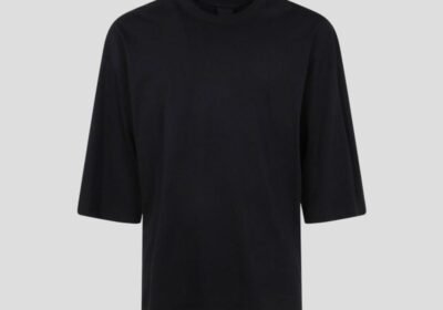 Ανδρικό-Μαύρο-Mens-Round-Neck-T-Shirt-THOM-KROM