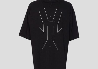 Ανδρικό-Μαύρο-Mens-Round-Neck-T-Shirt-THOM-KROM