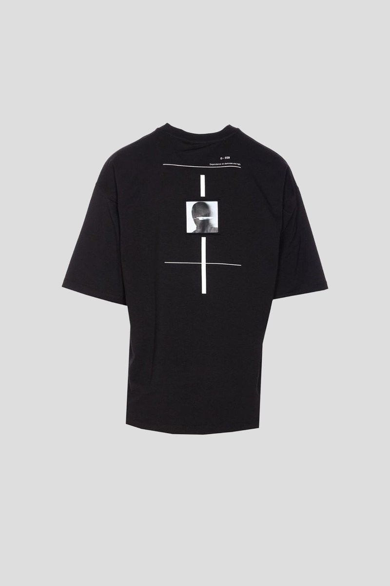 Ανδρικό-Μαύρο-Mens-Round-Neck-T-Shirt-THOM-KROM