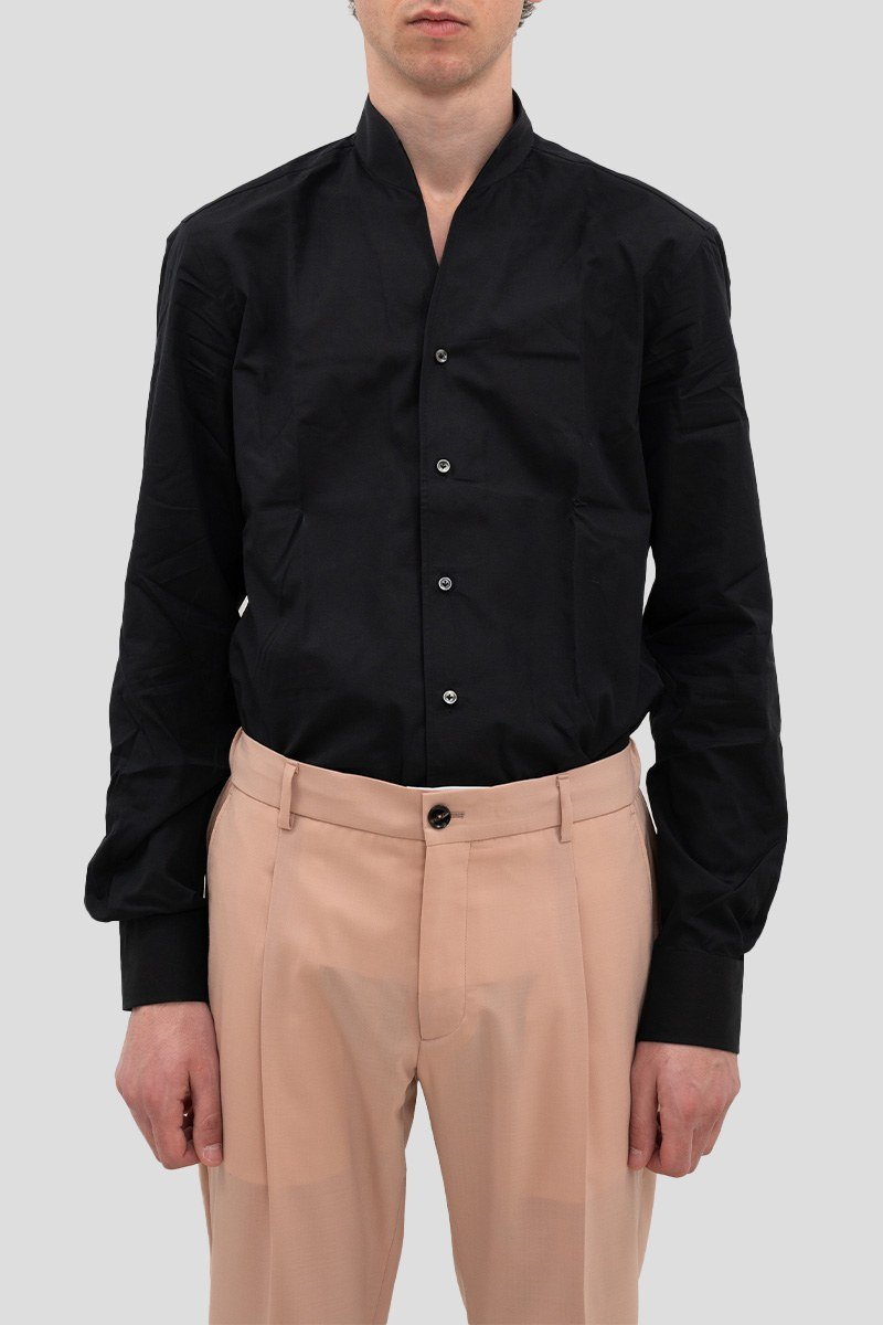 Ανδρικό-Μαύρο-Mens-Shirt-Black-GHERARDI