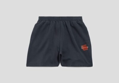 Ανδρικό-Μαύρο-Mens-Taped-Balenciaga-Back-Shorts-BALENCIAGA