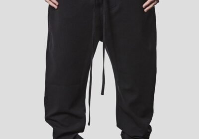 Ανδρικό-Μαύρο-Mens-Woven-Low-Crotch-Trousers-THOM-KROM