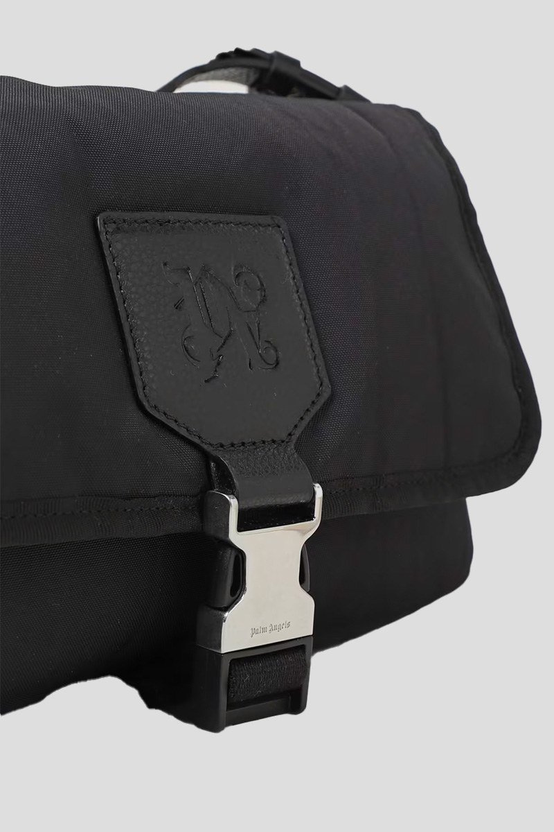 Ανδρικό Μαύρο Monogram Crossbody Bag PALM ANGELS