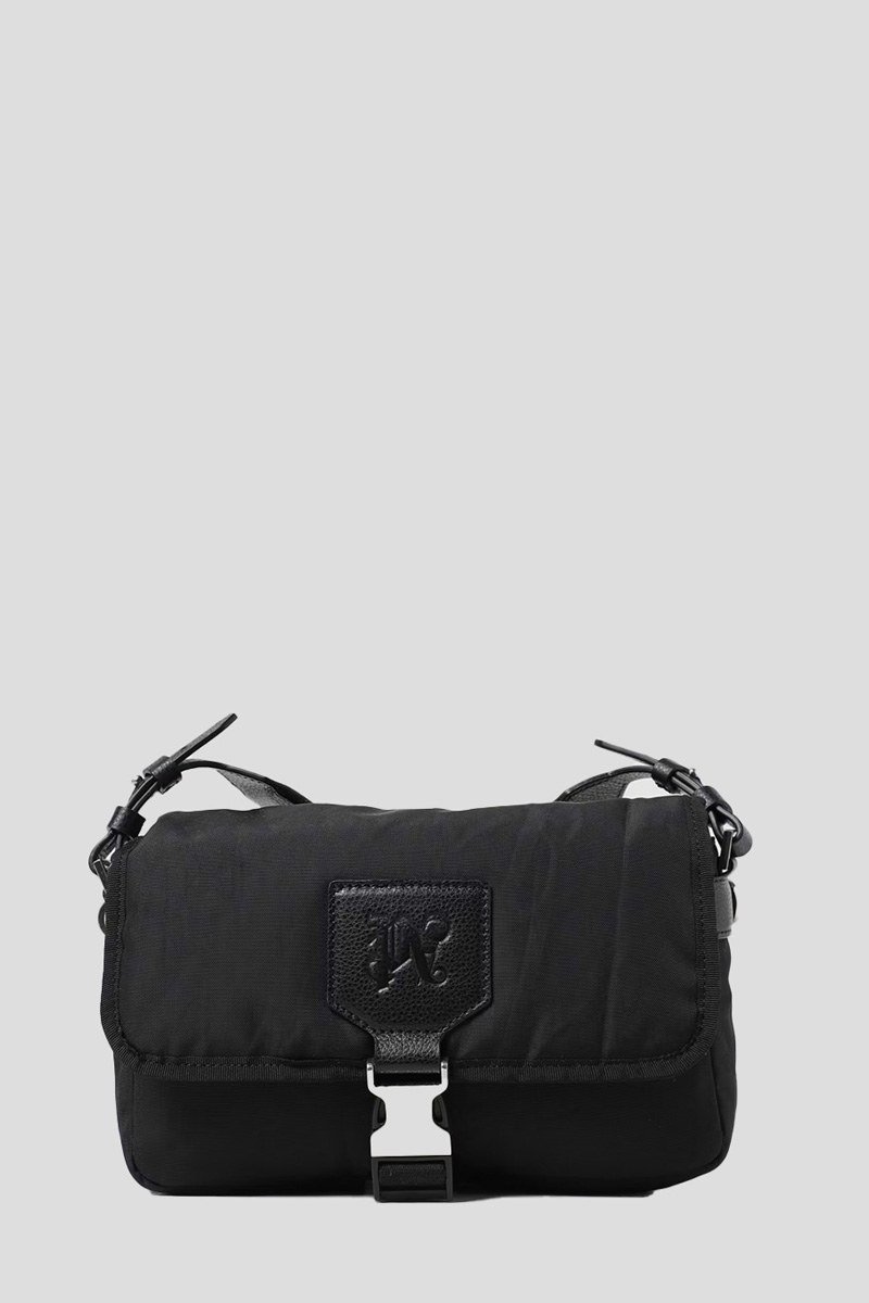 Ανδρικό-Μαύρο-Monogram-Crossbody-Bag-PALM-ANGELS
