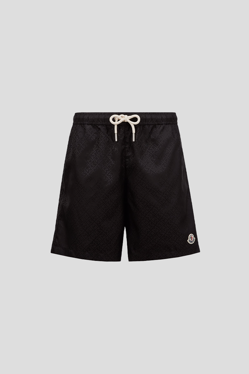 Ανδρικό Μαύρο Monogram Jacquard Swim MONCLER