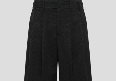 Ανδρικό-Μαύρο-Moon-Diamond-Jacquard-Tailoring-Shorts-MARINE-SERRE