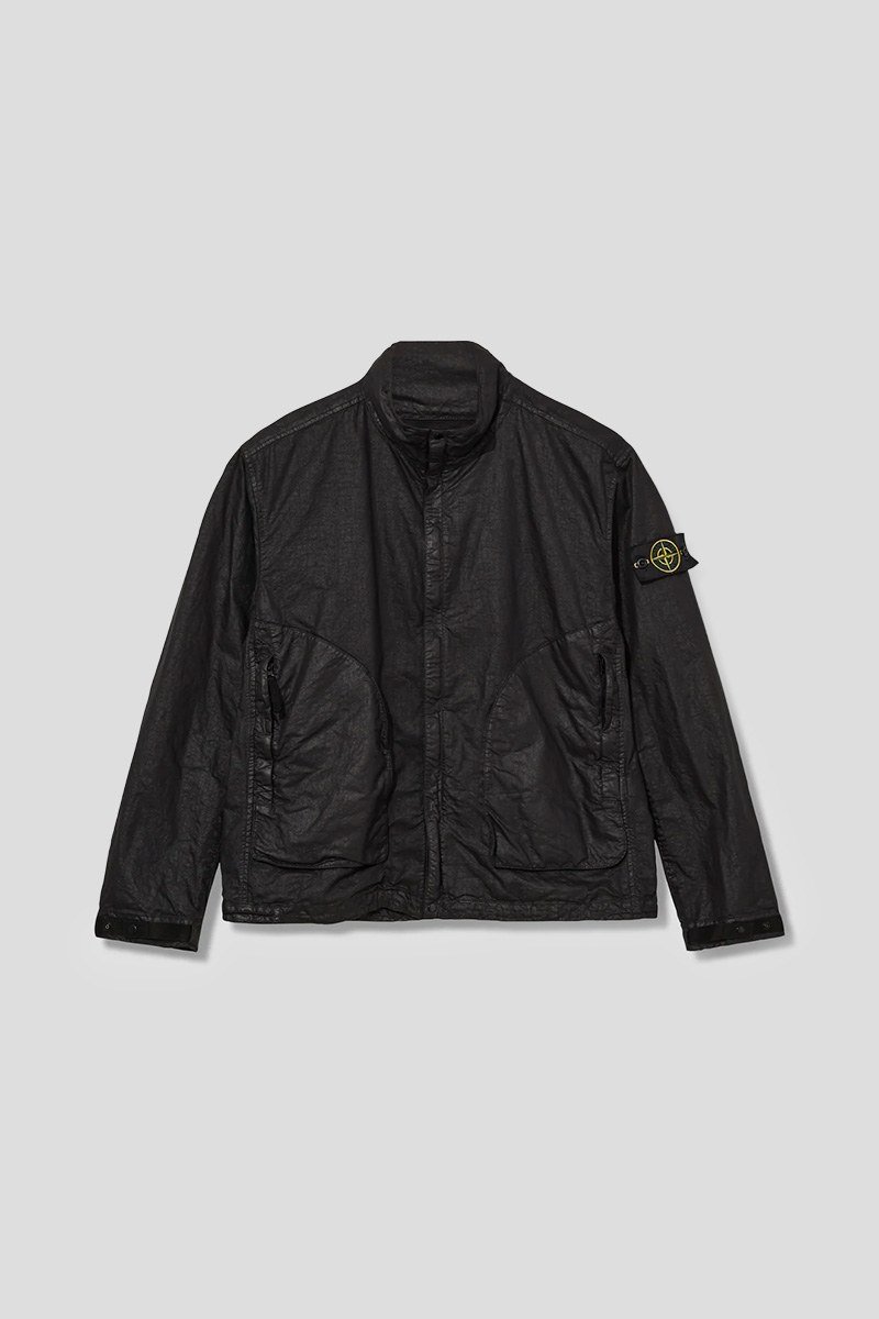 Ανδρικό-Μαύρο-Nylon-Jacket-Ivory-STONE-ISLAND