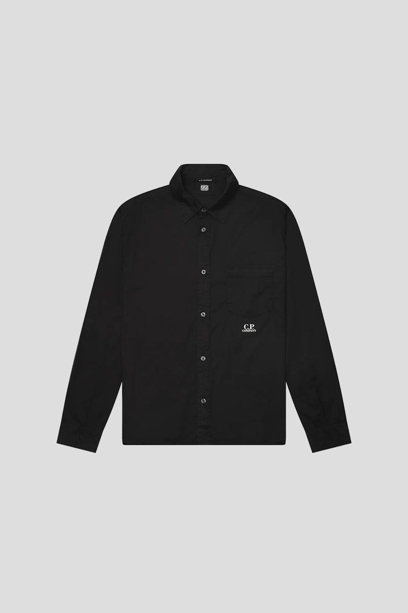 Ανδρικό Μαύρο Organic Gabardine Lens C.P. COMPANY