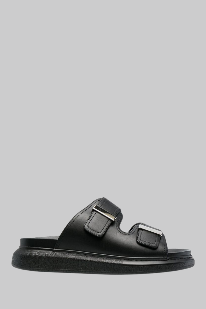 Ανδρικό Μαύρο Oversized Leather Sandals ALEXANDER MCQUEEN