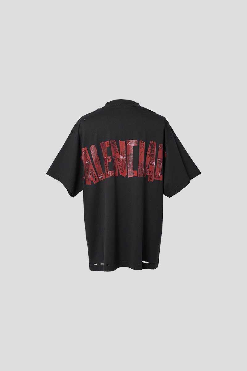 Ανδρικό-Μαύρο-Oversized-T-Shirt-BALENCIAGA