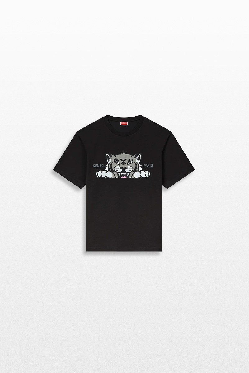 Ανδρικό Μαύρο Oversized T Shirt KENZO