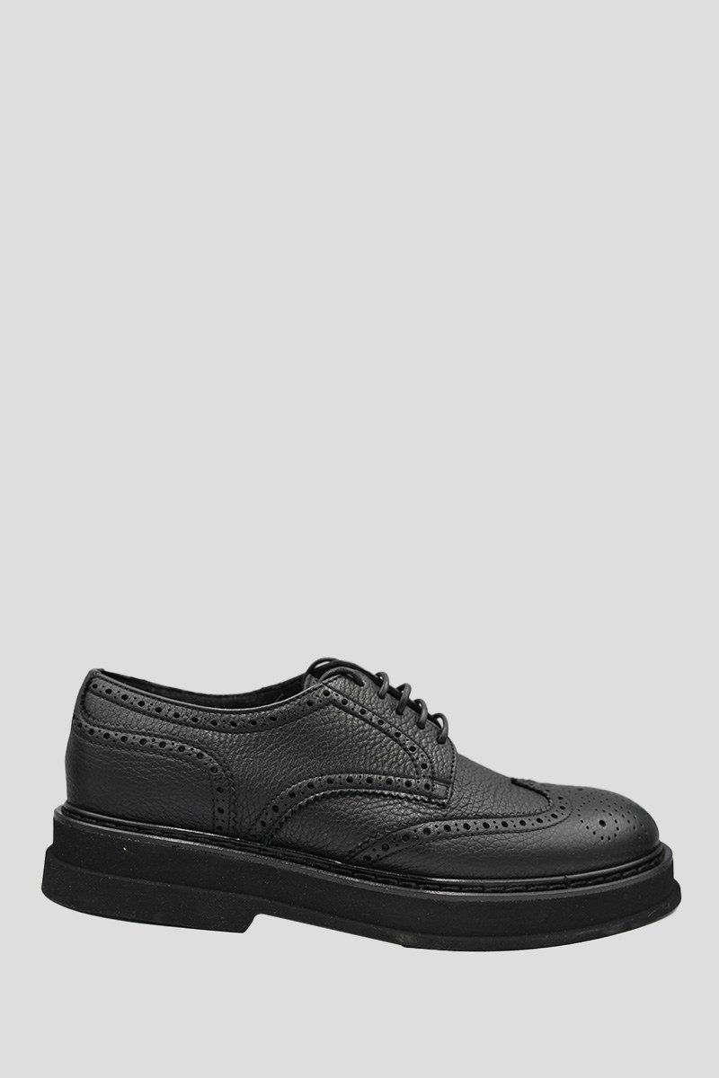 Ανδρικό-Μαύρο-Oxford-Lace-Up-In-Black-DOUCALS