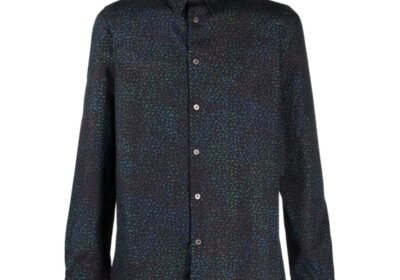 Ανδρικό-Μαύρο-Patterned-Button-up-Shirt-PAUL-SMITH